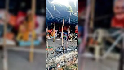 भाजपा कार्यालय में लगी आग, गरमायी राजनीति