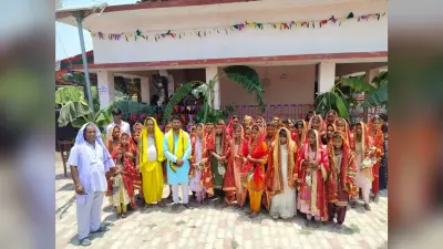कलश यात्रा के साथ अष्टयाम का शुभारंभ