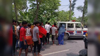 सड़क दुर्घटना में बाइक सवार युवक की मौत