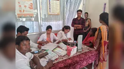 शिविर में गर्भवती माताओं की हुई स्वास्थ्य जांच