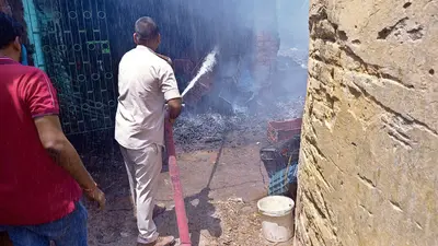 फल दुकान में लगी आग, 4.50 लाख का नुकसान