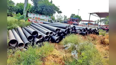 लाखों की पाइप चोरी करने के आरोप में सात गिरफ्तार