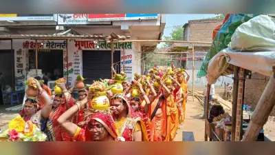 पालोजोरी में भव्य कलश यात्रा के साथ सात दिवसीय भागवत कथा शुरू