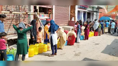 शहर में 25 दिनों से पेयजलापूर्ति ठप