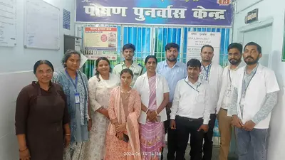 पोषण पुनर्वास केंद्र में साफ-सफाई का किया गया मूल्यांकन