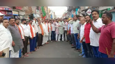 बिजली व पानी के लिए भाजयुमो ने सीएम का फूंका पुतला