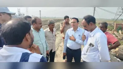 लड़ुआ पंचायत में होगा अंडरपास का निर्माण, अधिकारियों ने लिया जायजा