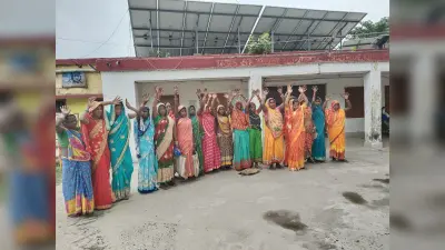 बासगीत पर्चा को ले दलित परिवारों ने किया प्रदर्शन