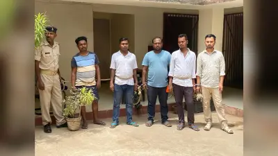 79 मोबाइल के साथ दो नाबालिग समेत सात गिरफ्तार