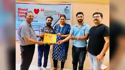 जेके लक्ष्मी सीमेंट ऑर्गेनाइजेशन ने लगाया रक्तदान शिविर