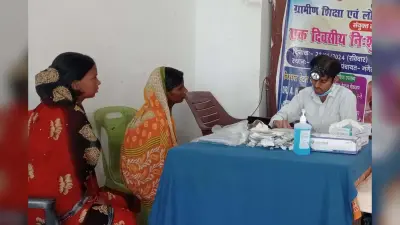 गंगेली में शिविर में ग्रामीणों ने करायी दांतों की जांच