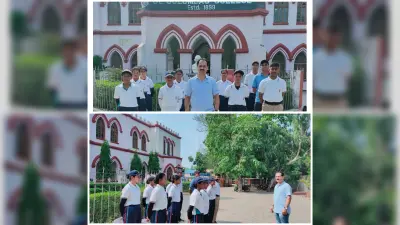 संत कोलंबा कॉलेज के एनसीसी कैडेट चयन शिविर के लिए रवाना
