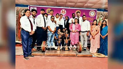 जिला भारोत्तोलन प्रतियोगिता में अमन और खुशी बेस्ट लिफ्टर बने