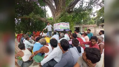 चौपाल में किसानों के बीच परंपरागत खेती पर हुई चर्चा
