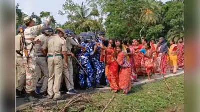 Sandeshkhali Incident : संदेशखाली में मतदान के दिन पुलिस पर हमले के आरोप में सात और भाजपा कार्यकर्ता गिरफ्तार
