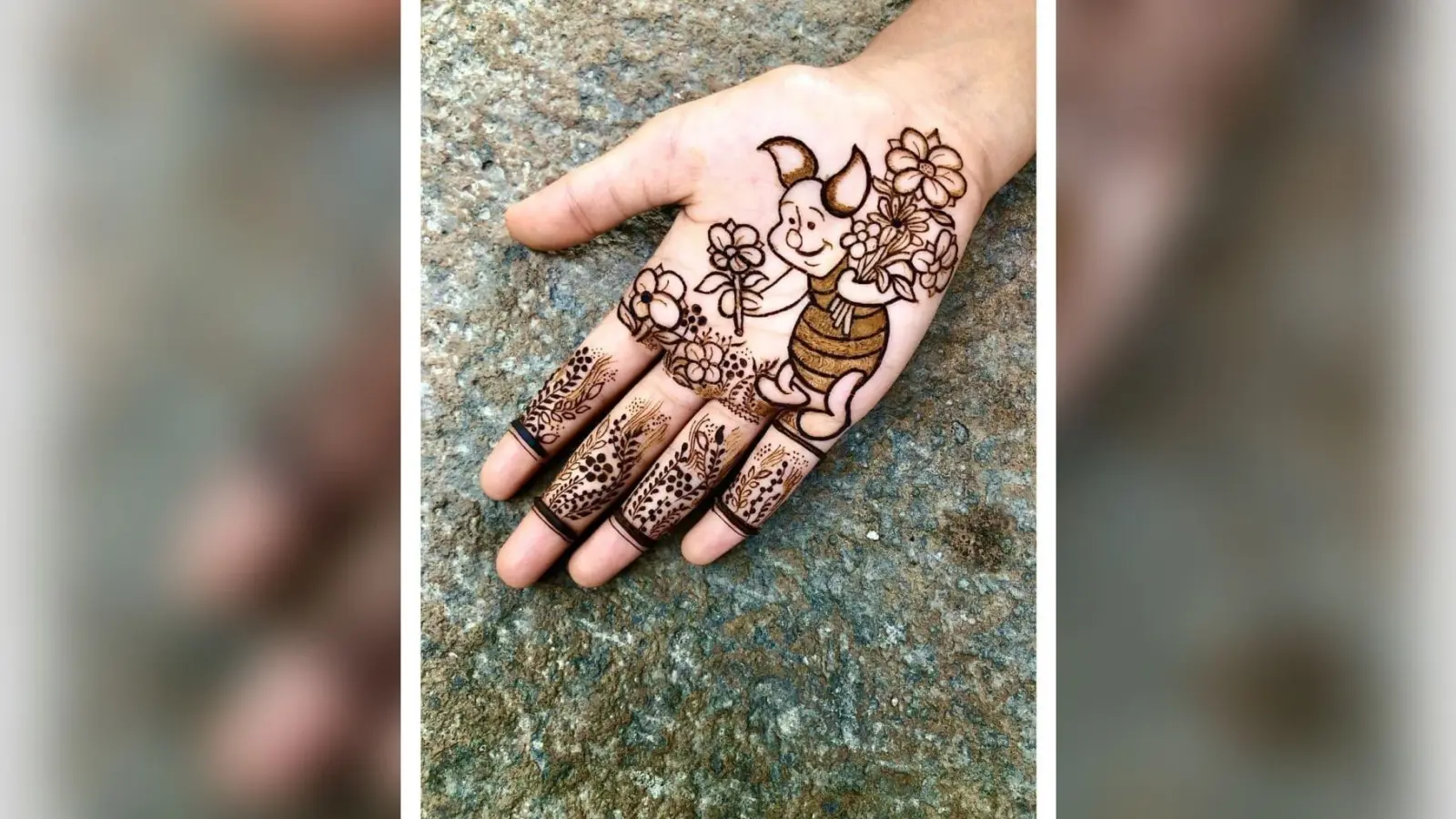Cartoon Character Mehendi: कार्टून कैरेक्टर मेहंदी बच्चों के पसंदीदा कैरेक्टर के साथ
