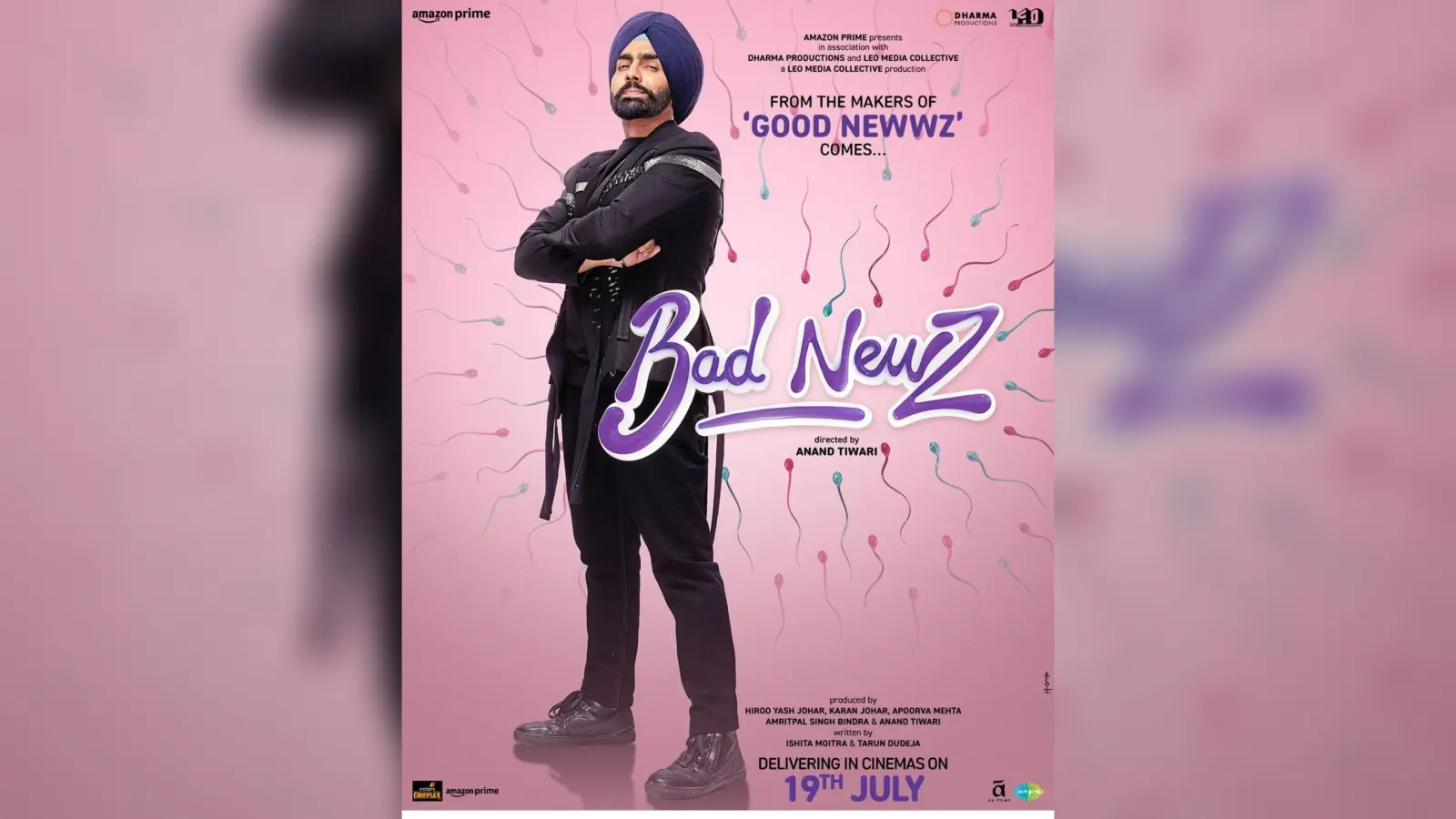 Ammy Virk ने बताया कि धर्मा प्रोडक्शन की वजह से बैड न्यूज को बिना स्क्रिप्ट पढ़े ही हां कर दिया था..
