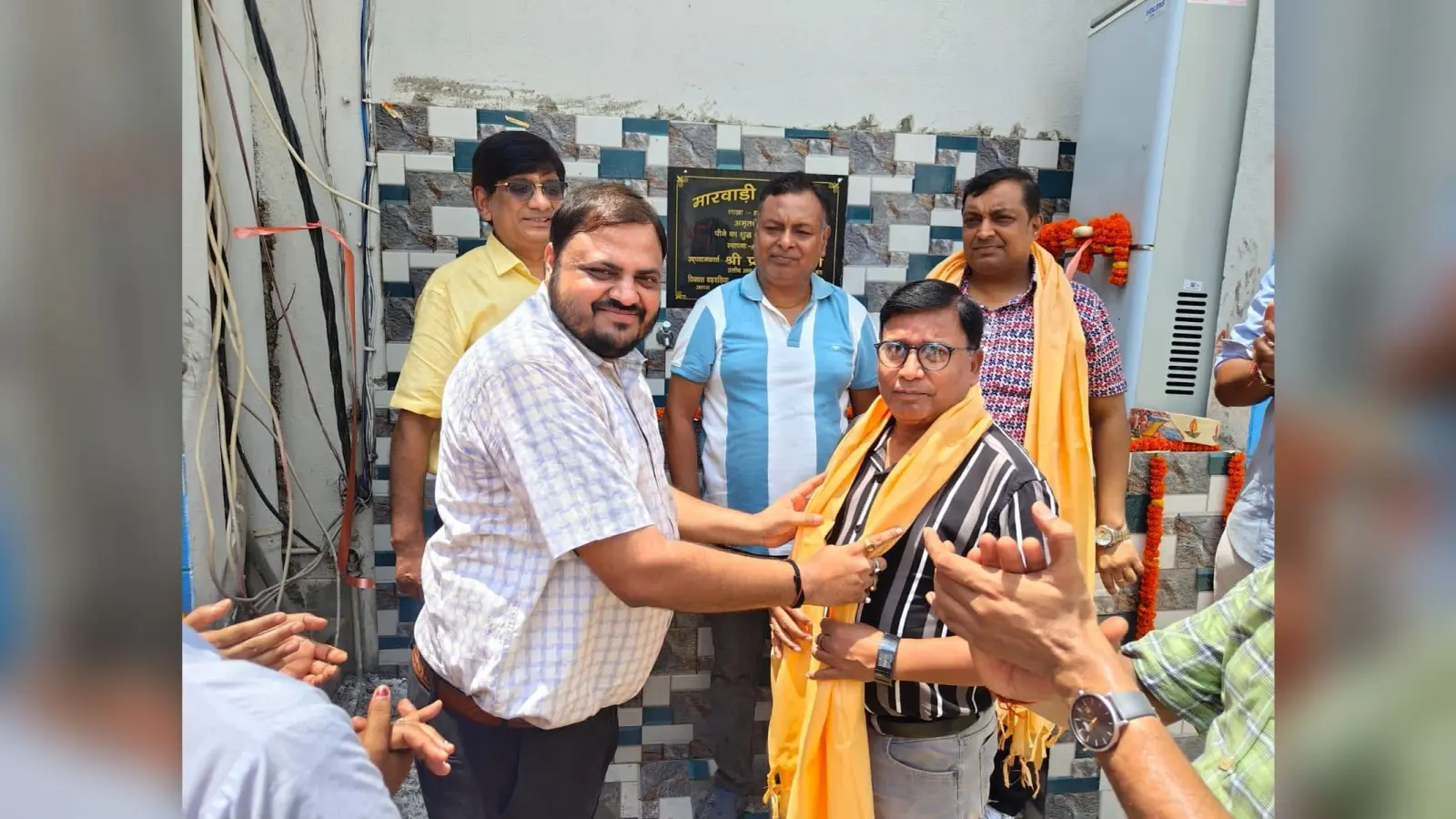 पीएचसी में लगाया गया स्थानीय प्याऊ