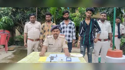 लूट कांड के आरोपी को पुलिस ने हथियार के साथ किया गिरफ्तार