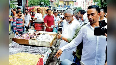 न्यू मार्केट इलाके में टाउन वेंडिंग कमेटी ने किया सर्वे