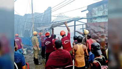 धापा : मोबिल कारखाने में लगी भीषण आग, धुएं से भरा इलाका