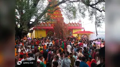 भगवती मंदिर के वार्षिक पूजनोत्सव में उमड़े श्रद्धालु