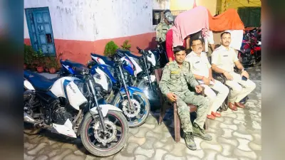 बाइक चोर के अंतरजिला गिरोह के पांच सदस्य गिरफ्तार
