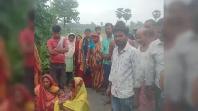 हादसे में छात्र की मौत, सड़क जाम