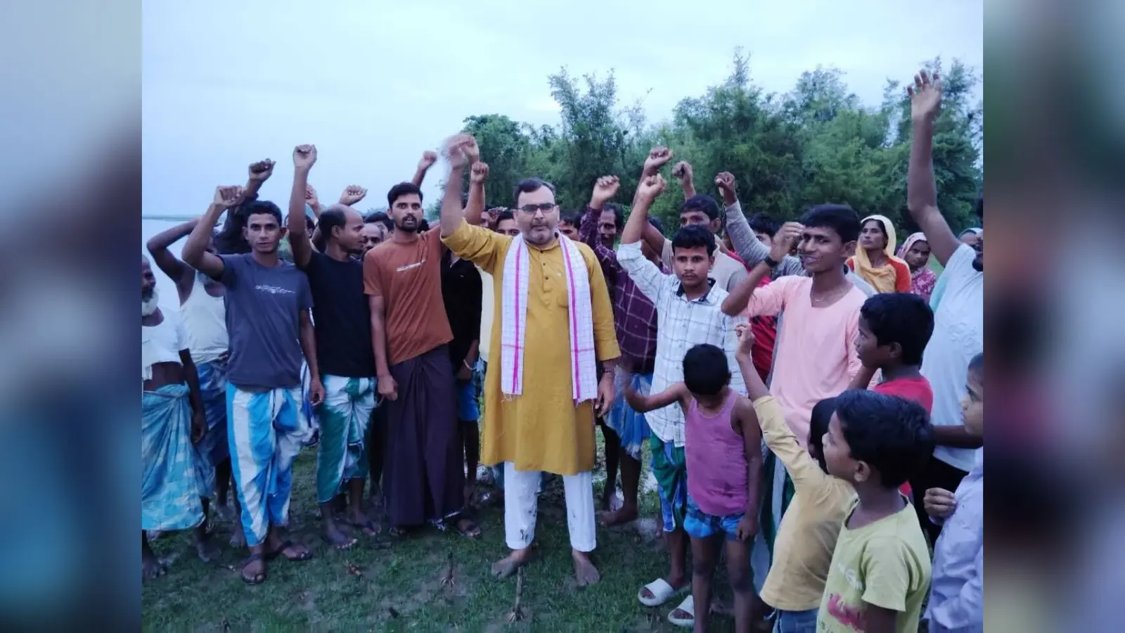 महानंदा नदी से हो रहा कटाव, आलापोखर, सदापुर, मेंहदीपुर गांव का अस्तित्व खतरे में