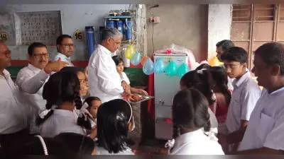 सरस्वती शिशु मंदिर को मिला जल शीतलक यंत्र