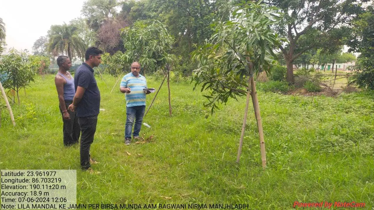 मनरेगा लोकपाल ने योजनाओं का किया निरीक्षण