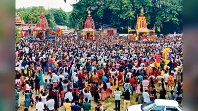 जय जगन्नाथ के जयकारे से गूंजी स्मार्ट सिटी, महाप्रभु मौसीबाड़ी रवाना हुए