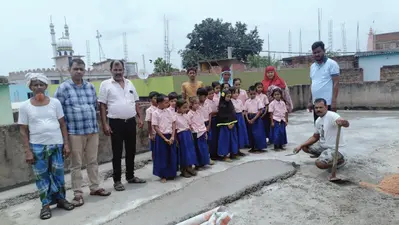 जर्जर विद्यालय भवन की करायी मरम्मत