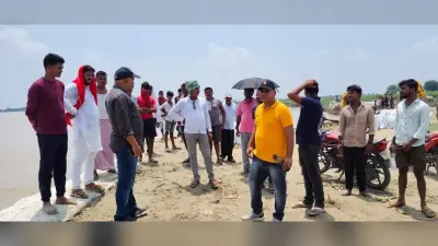 एसडीएम ने बाढ़ से हो रहे कटाव का किया निरीक्षण