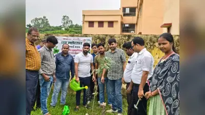 तुलसिया गर्ल्स हाई स्कूल मैदान में किया पौधरोपण
