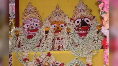 भाई-बहन के साथ मौसी बाड़ी पहुंचे भगवान जगन्नाथ की खूब हो रही आवभगत