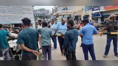 105 नंबर फाटक टूटा, दो घंटे तक लगा रहा जाम