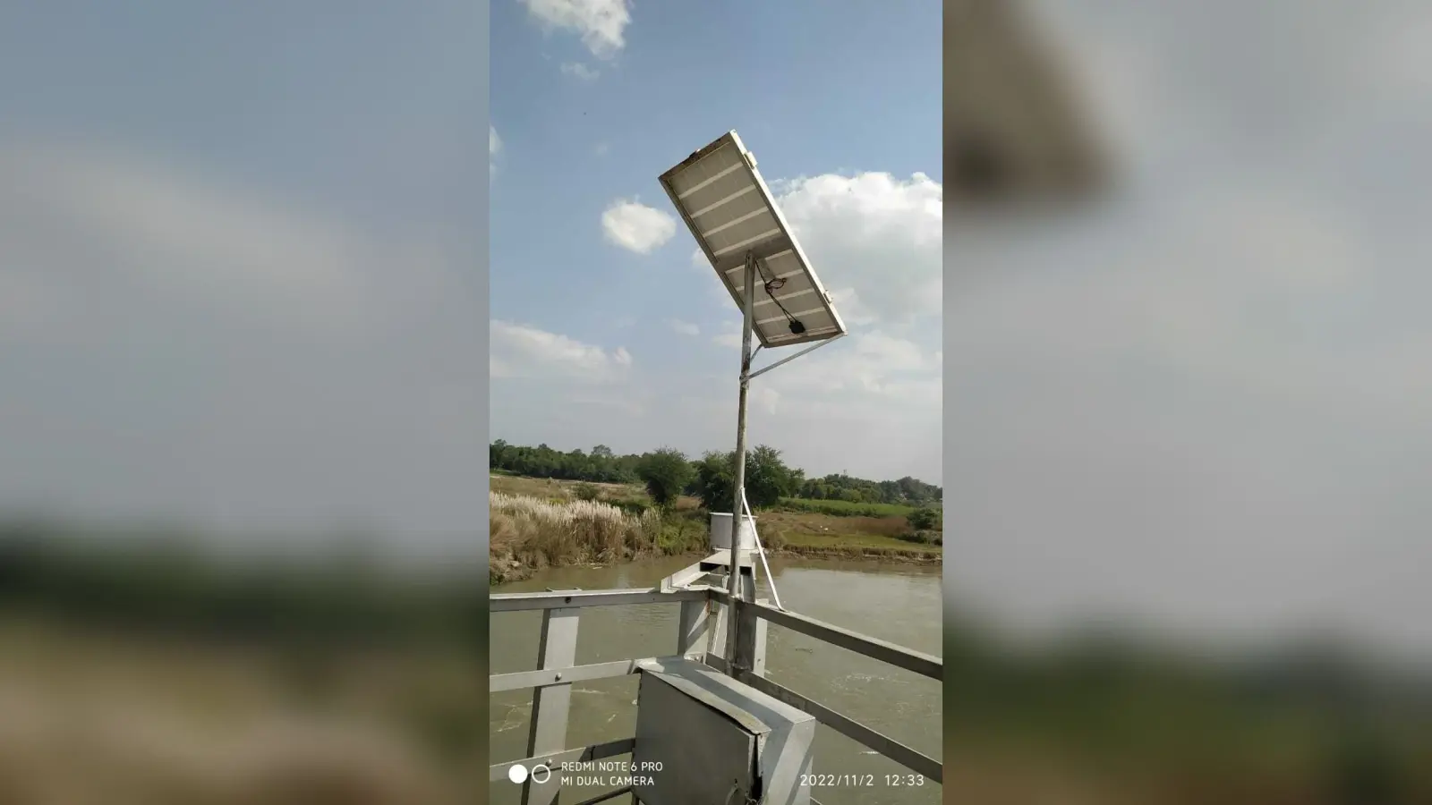 जल स्तर की मॉनिटरिंग के लिए लगाया गया सिस्टम
