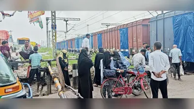 माल गोदाम के पास रेल लाइन का टूटा फ्लेंजा, परिचालन बाधित