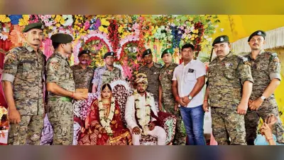 कोबरा जवानों ने शहीद कमांडों की बहन की शादी में निभायी भाई की भूमिका