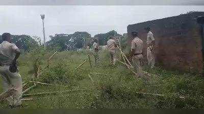 सेक्टर-12 में अभियान चलाकर बीएसएल की अतिक्रमित जमीन को कराया खाली