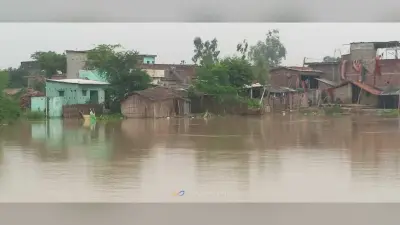 कमला बलान के पश्चिमी तटबंध के पूरब बसे चार पंचायतों की 75 हजार आबादी बाढ़ की चपेट में