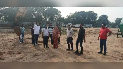 निरसा विधायक ने पुल निर्माण कार्य का लिया जायजा