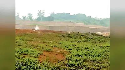 बंद पड़े ओसीपी से आग की लपटें देख फैली दहशत