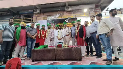 शहर के मुहर्रम अखाड़ा अध्यक्षों को किया सम्मानित