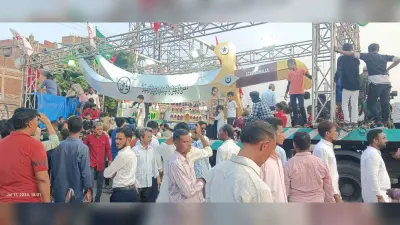 बरही में ताजिया, झांकी व निशान के साथ निकला योमे-असूरा का मातमी जुलूस