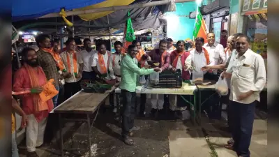 गोंदलीपोखर में भाजपा ने बेचा सौ रुपये किलो बालू
