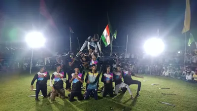मुहर्रम अखाड़ा में खिलाड़ियों ने दिखाया करतब