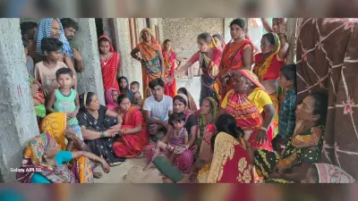 मजदूर युवक का शव पहुंचते ही गांव में छाया मातम