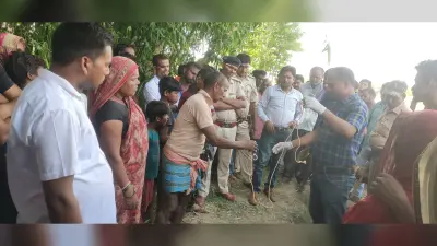 ओरिया संथाली टोला बहियार में बुजुर्ग का पेड़ से लटका मिला शव